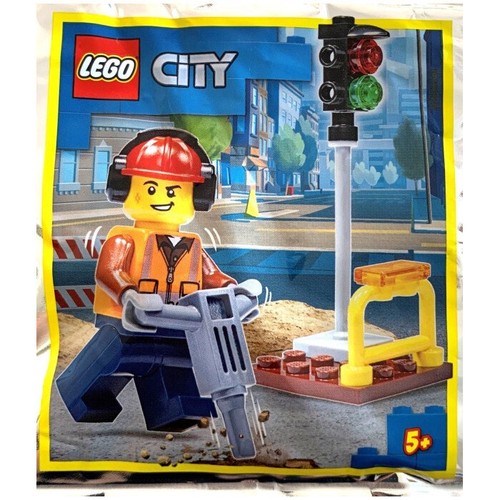 Lego city construction - lego, worker