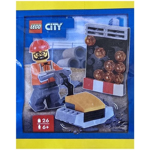 Lego city construction - construction, worker