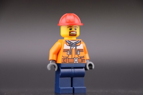 Lego forklift driver minifig - forklift,